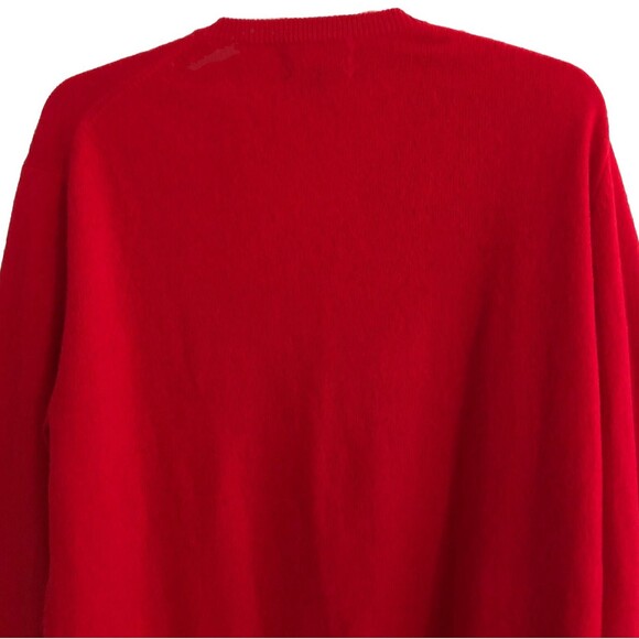Club Room 2-Ply Estate Cashmere V-Neck Sweater Mens Size M Red Luxury Old Money - Picture 7 of 12